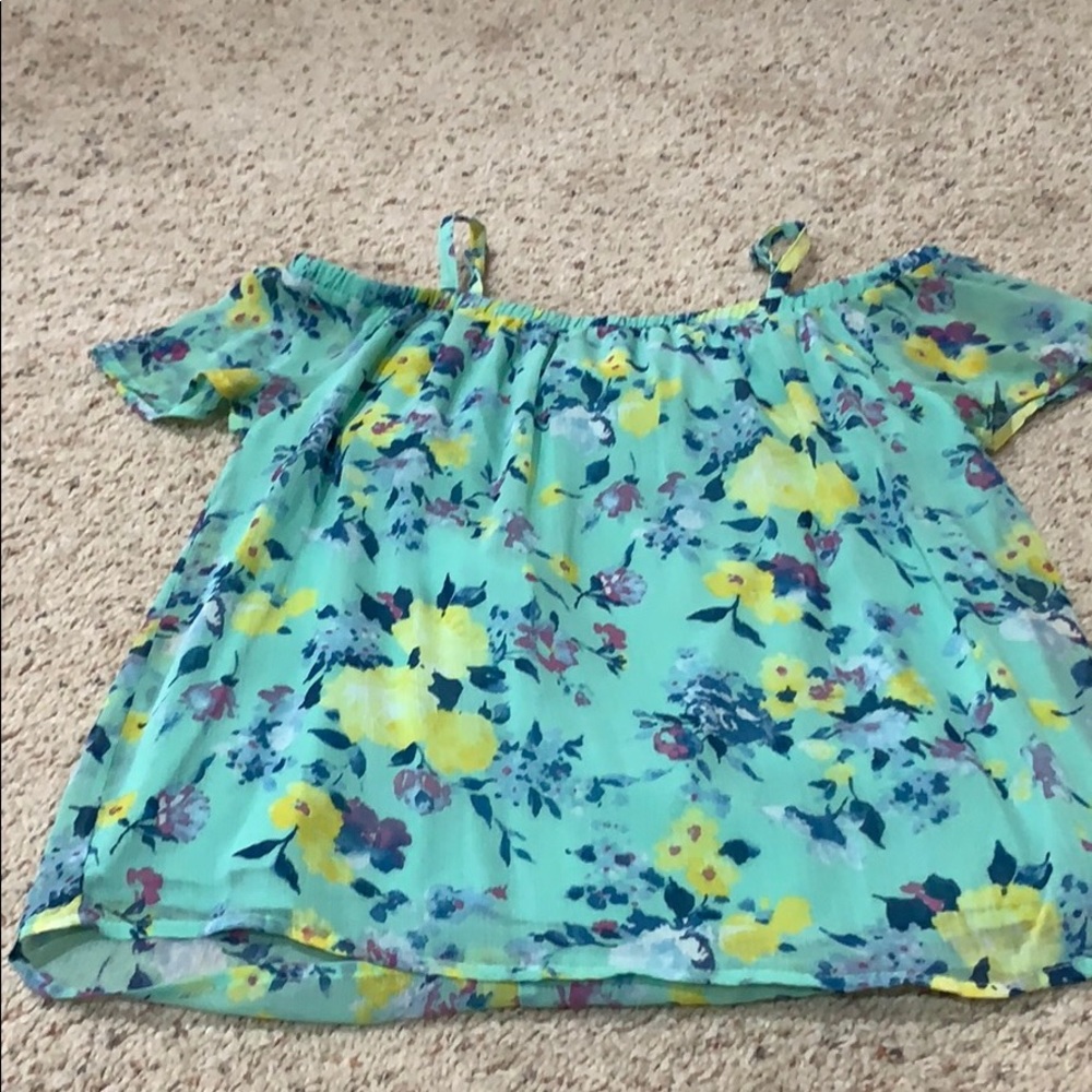 Abercrombie and Kids off the shoulder top